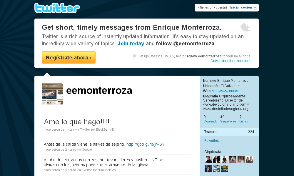 Twitter Enrique Monterroza
